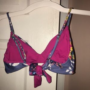 Nordstrom blue floral bikini top